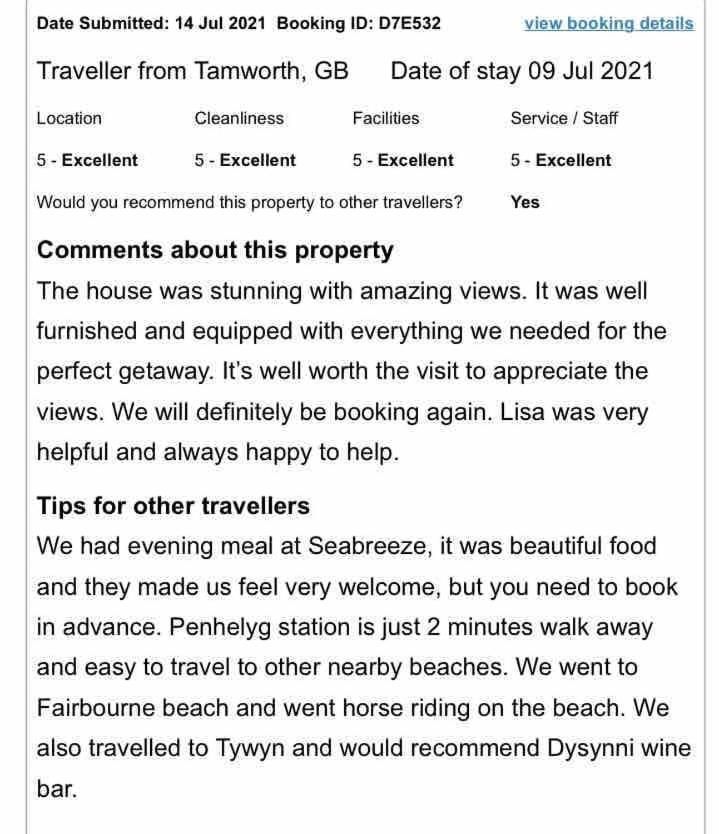 Glan Y Mor Villa Aberdyfi Eksteriør billede